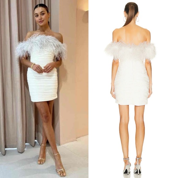 NWT Rachel Gilbert Zion Mini Pleated Dress- Ivory Size 4 US - Picture 15 of 16